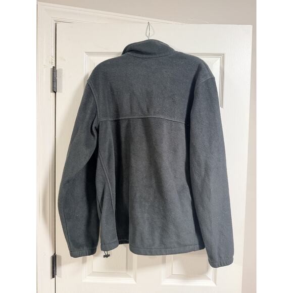 Columbia Fleece Zip up Jacket Black Men's Large - Picture 4 of 4